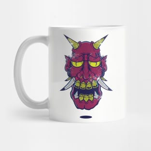 Oni Mask Design T-shirt STICKERS CASES MUGS WALL ART NOTEBOOKS PILLOWS TOTES TAPESTRIES PINS MAGNETS MASKS T-Shirt Mug